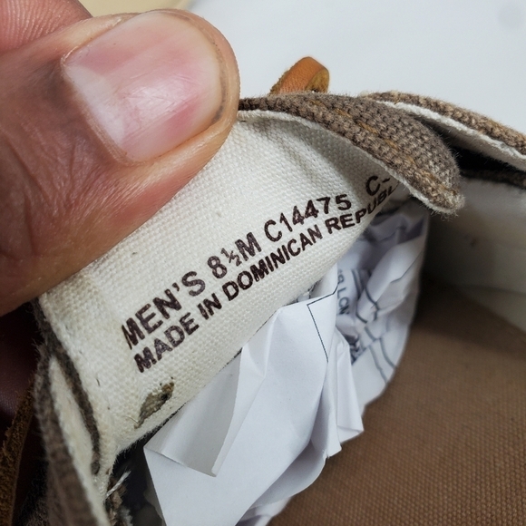 Cole Haan Mens Canvas Slip-on Boat Shoes Size 8.5 M Brown C14475 C15 - Picture 3 of 13